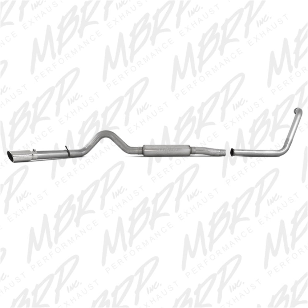 Fits 04-05 Ford Excursion 4" Exhaust System Single Side (Stock Cat) Exit-S6216AL