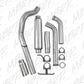 Fits 04-05 Ford Excursion 4" Exhaust System Single Side (Stock Cat) Exit-S6216AL