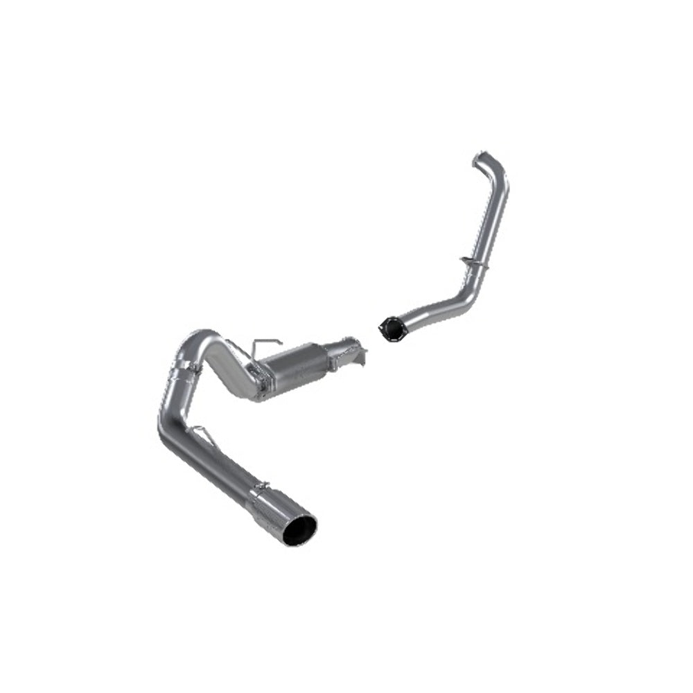 Fits 04-05 Ford Excursion 4" Exhaust System Single Side (Stock Cat) Exit-S6216AL