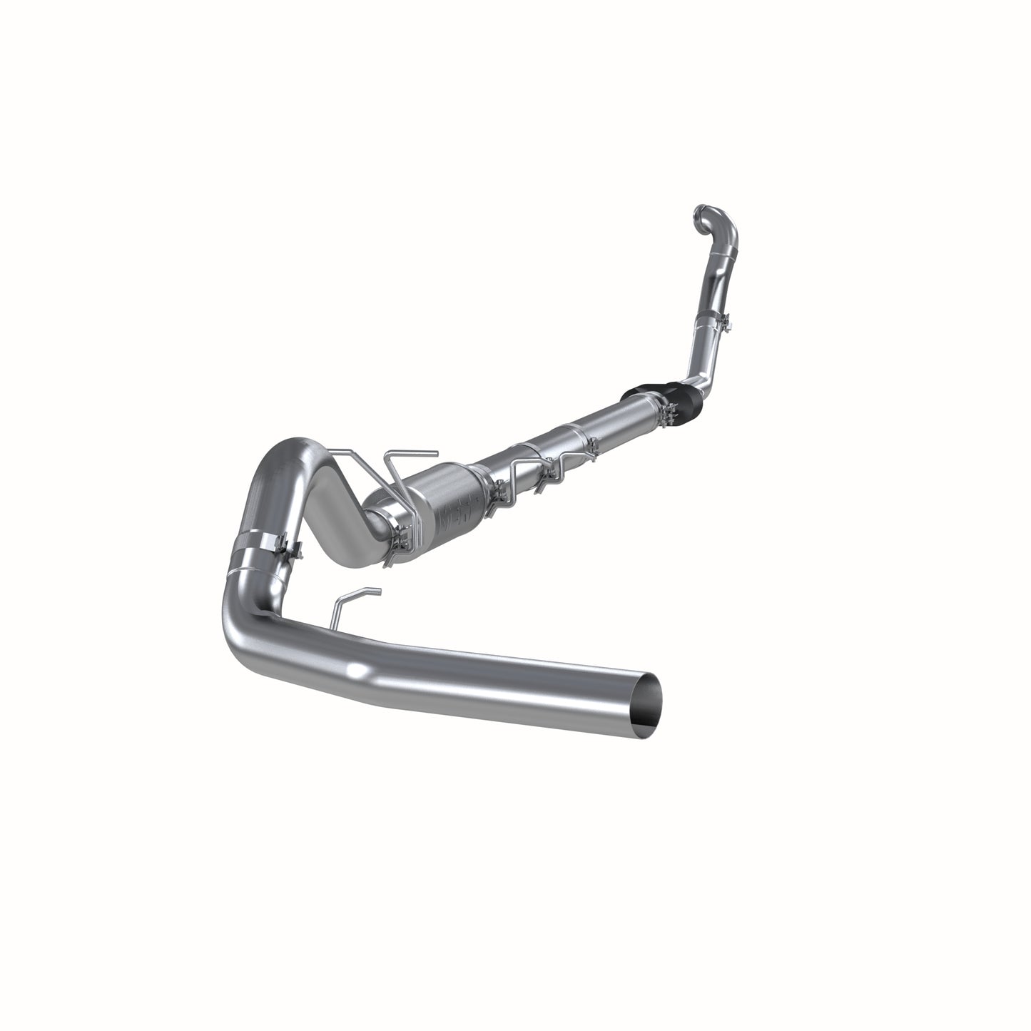 Fits 94-96 Ford F-250 4" Exhaust System Single Side (Aluminized downpipe)-S6218P