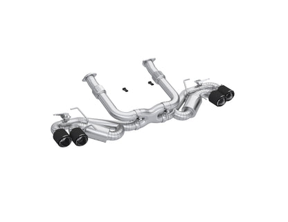 2020-2024 Chevrolet Corvette Stingray 3" Cat-Back; Quad Split Rear 4.5" S70413CF