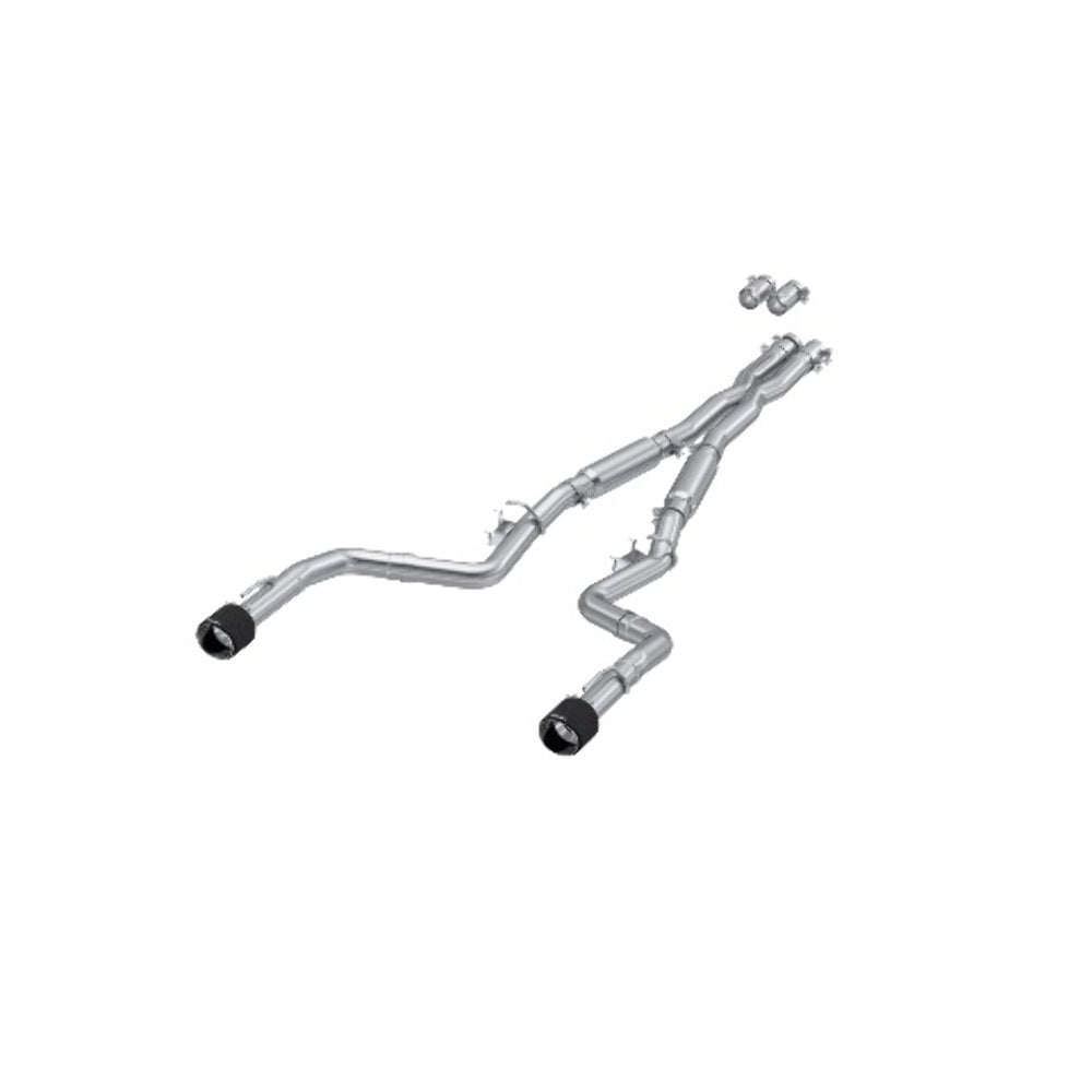 Fits 2017-2023 Dodge Charger 3in. Cat Back; Dual Rear; Dual Tips - S71173CF - Cat Back Exhaust Car Part People