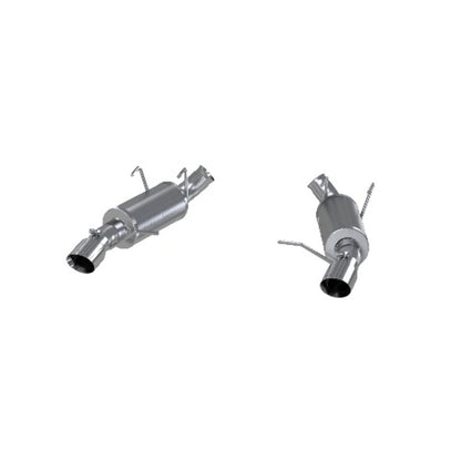 Fits 2011-2014 Ford Mustang 3"" Dual Muffler Axle Back; Split Rear; AL - S7225AL - Axle Back Exhaust Car Part People