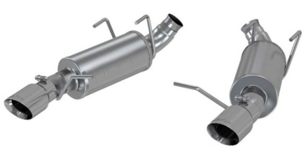 Fits 2011-2014 Ford Mustang 3" Dual Muffler Axle Back; Split Rear; AL - S7227AL - Axle Back Exhaust Car Part People