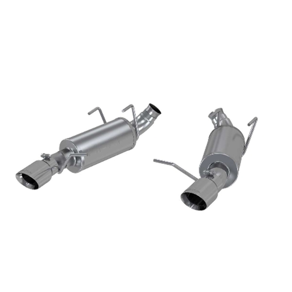 Fits 2011-2014 Ford Mustang 3" Dual Muffler Axle Back; Split Rear; AL - S7227AL - Axle Back Exhaust Car Part People