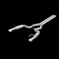 Fits 24 Ford Mustang 3" Cat Back Dual Split Rear Race Version 4.5" tips-S7253AL - Cat Back Exhaust Car Part People