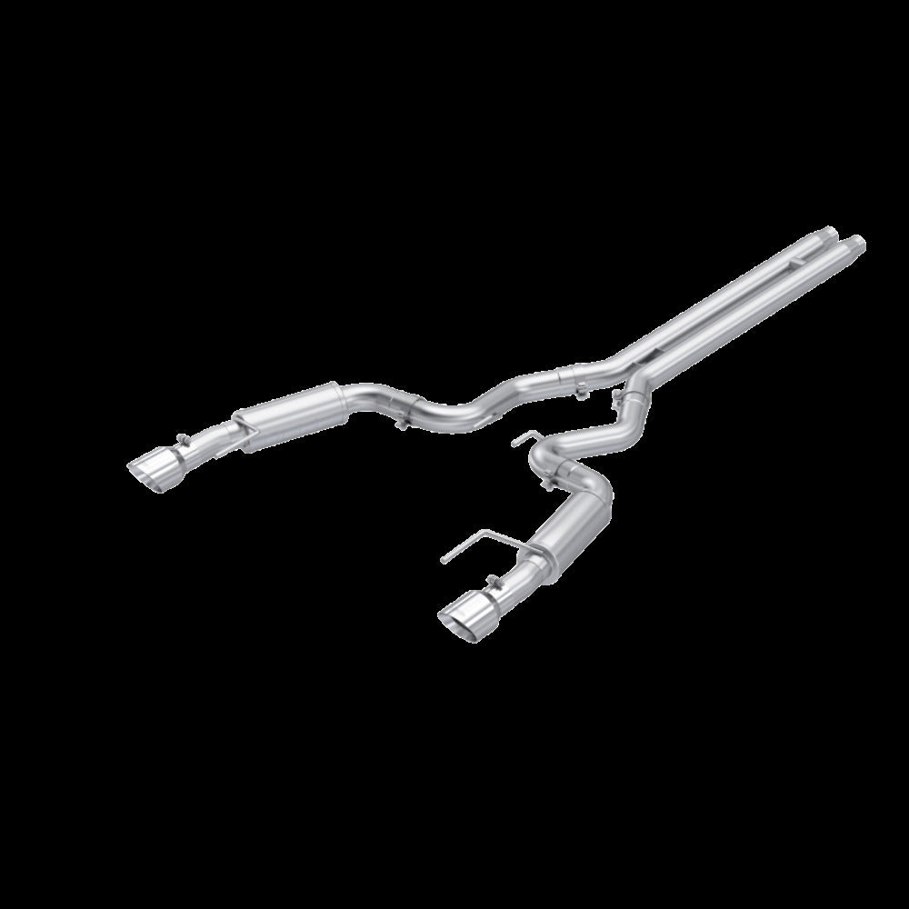 Fits 24 Ford Mustang 3" Cat Back Dual Split Rear Race Version 4.5" tips-S7253AL - Cat Back Exhaust Car Part People