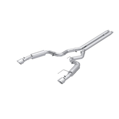 Fits 24 Ford Mustang 3" Cat Back Dual Split Rear Race Version 4.5" tips-S7253AL - Cat Back Exhaust Car Part People