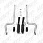 Fits 2011-14 Mustang 3" Cat Back Dual Split Rear Race Version 4" tips-S7264BLK - Cat Back Exhaust Car Part People