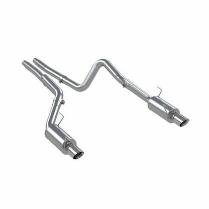 Fits 05-10 Ford Mustang 3" Cat Back Dual Split Rear Street Version T409-S7269409 - Cat Back Exhaust Car Part People