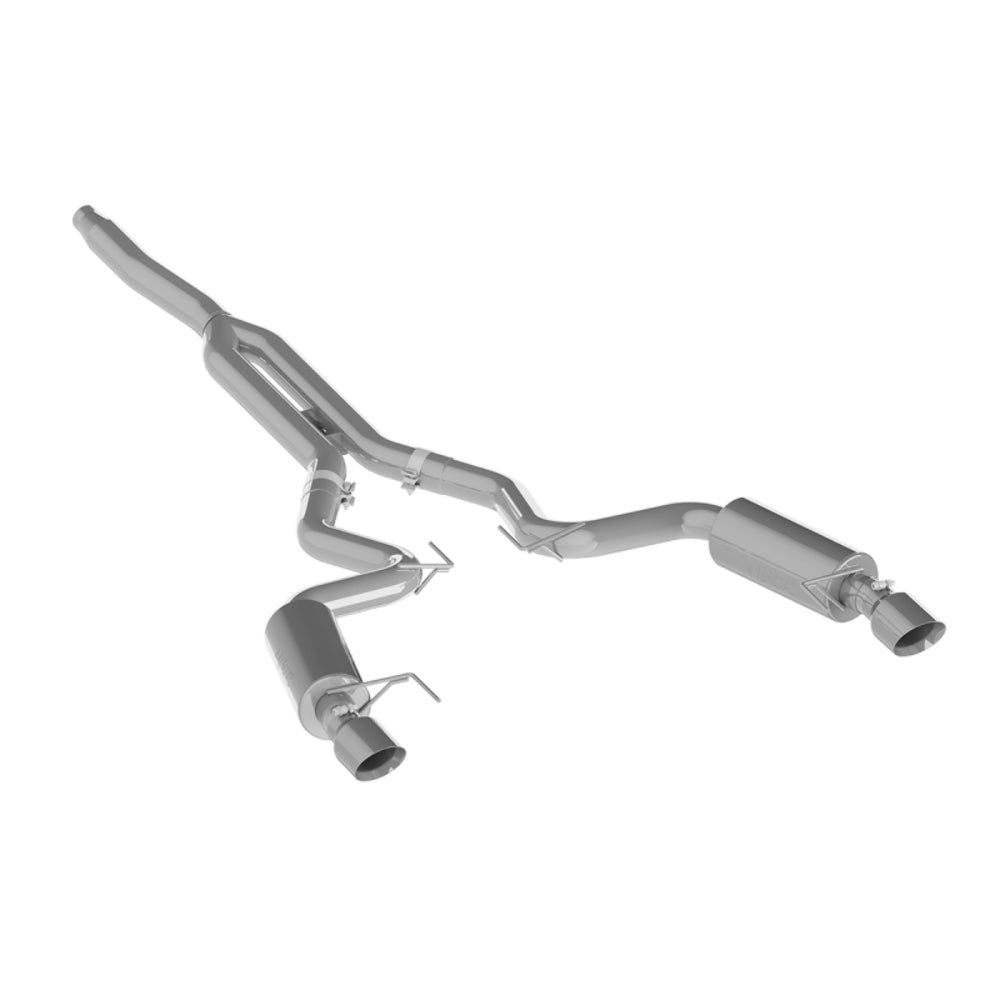 Fits 15-24 Mustang 3" Cat Back Dual Split Rear Street Version 4.5" tips-S7274409 - Cat Back Exhaust Car Part People