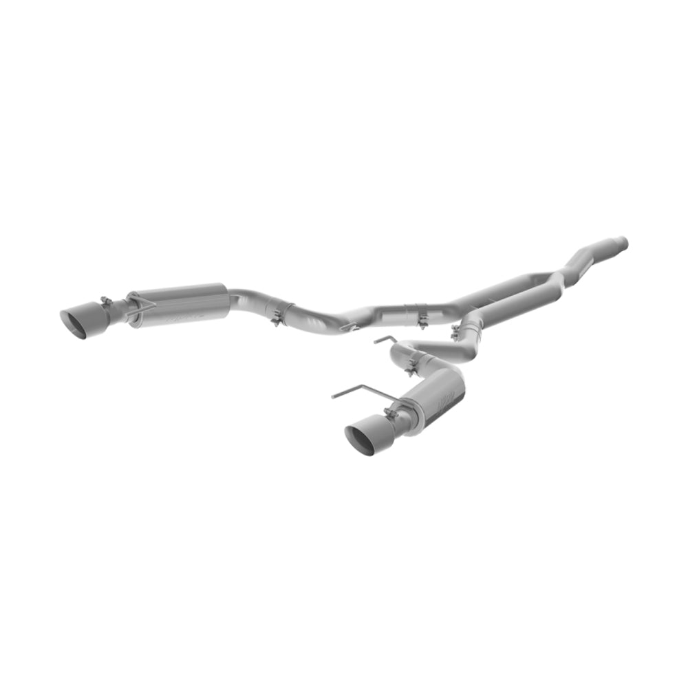 Fits 2015-24 Mustang 3" Cat Back Dual Split Rear Race Version 4.5" tips-S7275409 - Cat Back Exhaust Car Part People