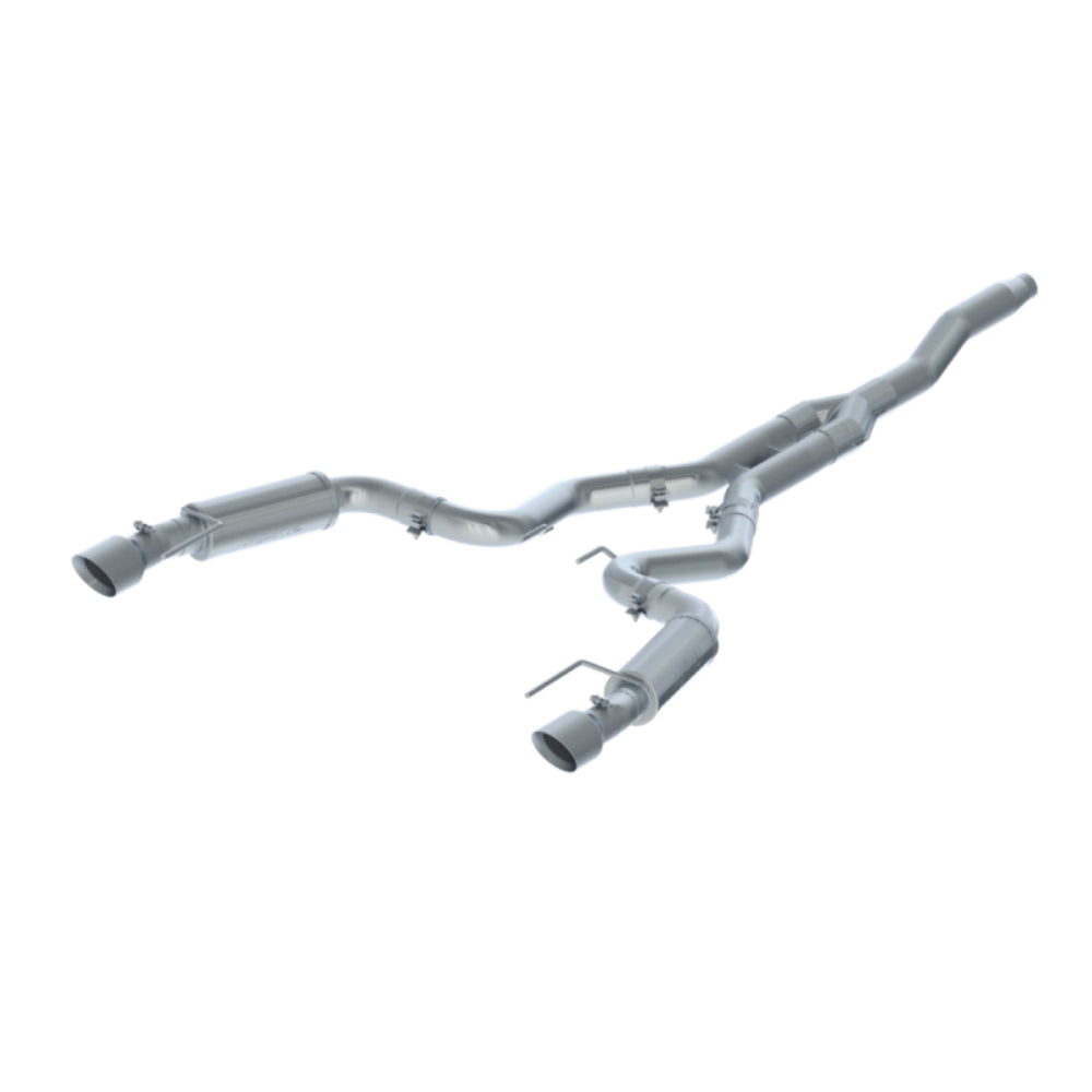 Fits 2015-24 Mustang 3" Cat Back Dual Split Rear Race Version 4.5" tips-S7275409 - Cat Back Exhaust Car Part People