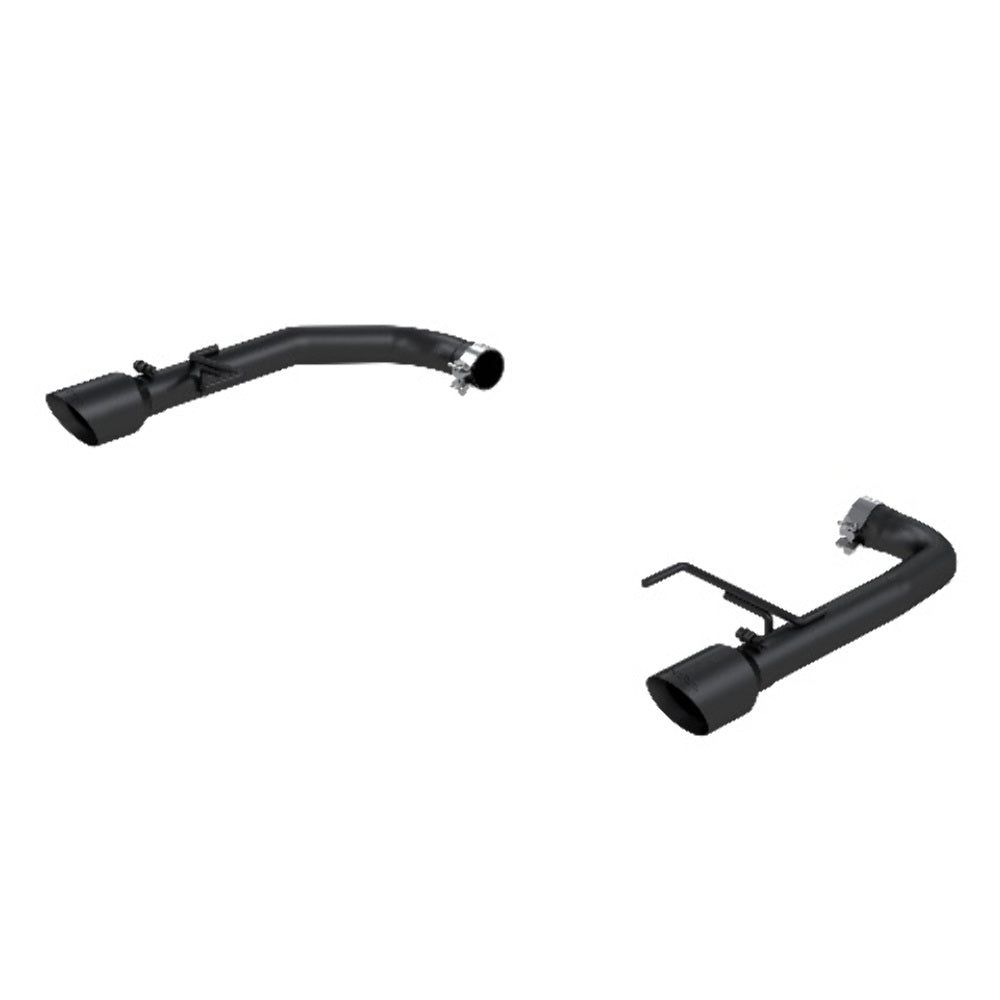 Fits 2015-2017 Ford Mustang 2 1/2in. Axle Back Kit; Black Coated - S7276BLK - Axle Back Exhaust Car Part People