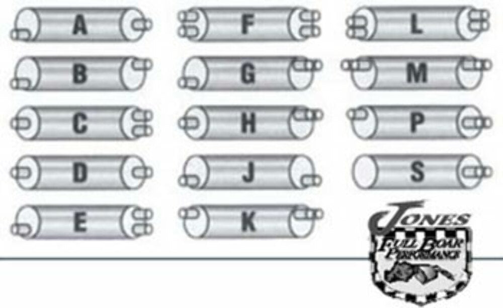 Truck Muffler; 7" X 30" Round 2.25" Offset In/2.75" Out-Fits 2.25"-SD730-35B