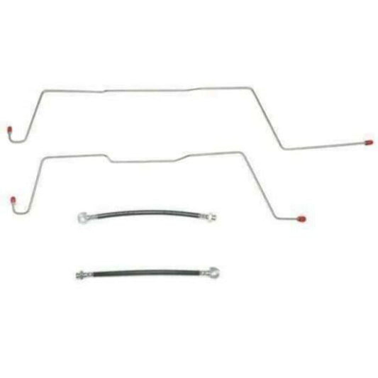 01-04 Ford F150 Rear Axle Brake Line Kit SVT Lightning Stainless Steel - Rear Lines Car Part People