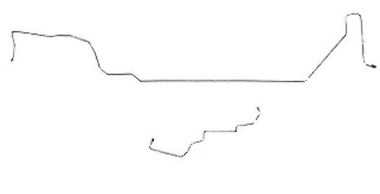 For Jeep Liberty 2003-2005 Intermediate Brake Line w/ No ABS-WIN0242OM-CPP