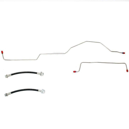 03-06 Jeep Wrangler Rear Axle Brake Line & Hose Kit Rear Disc Dana 35 - Rear Lines Car Part People