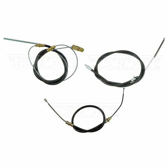 66-70 Mopar B-Body Parking Brake Cable Kit; Fine Lines BCR03