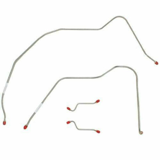 1956-57 Chevrolet Bel Air Front Brake Line Kit Power Brakes - BKT5602SS