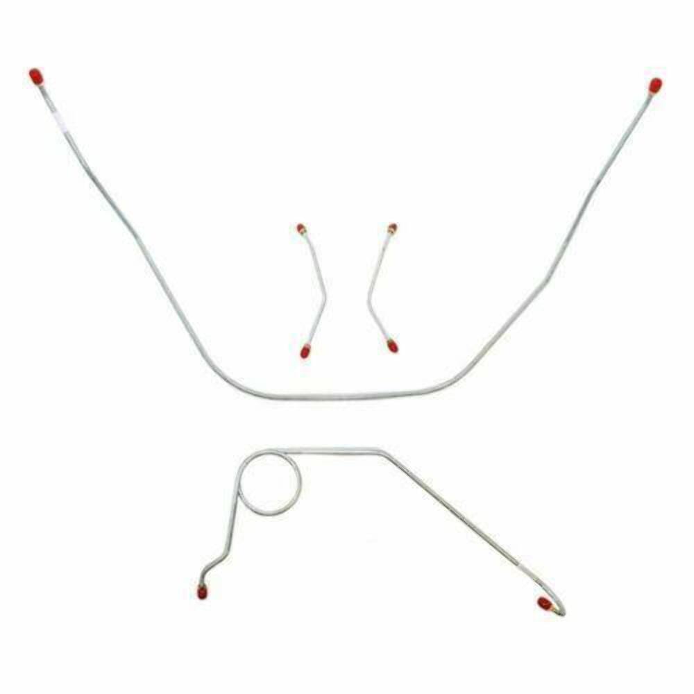 1958 Chevrolet Bel Air Front Brake Line Kit Power Brakes - BKT5802OM