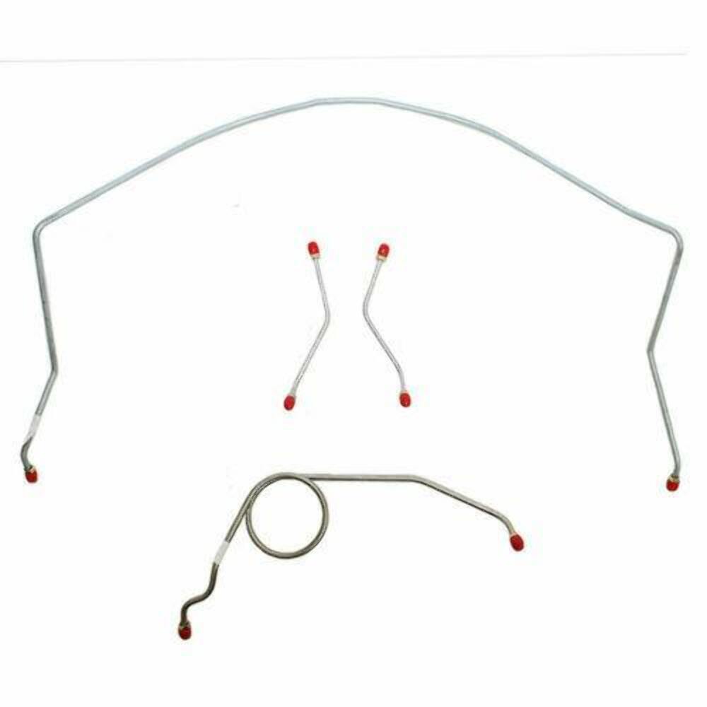 1959-61 Chevrolet Bel Air Front Brake Line Kit Power Brakes Steel - BKT5902OM