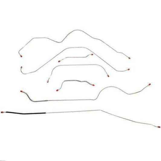 1956 Ford Thunderbird Complete Brake Line Kit STD Brakes Steel - CBK0176OM