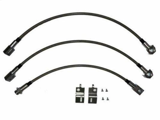 1967 Dodge Coronet Brake Hose Kit w/ Dana Kit Braided Stainless - HSK0031SS