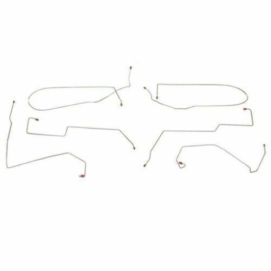 Intermediate Brake Line For 00-07 Ford Focus Rear Drum Brakes No Traction Contro