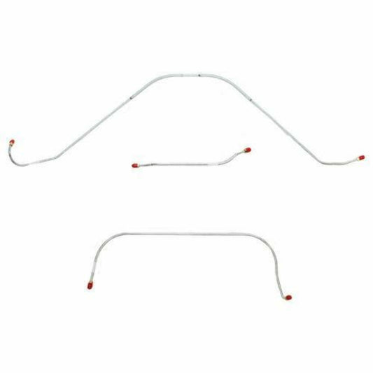 1956 Ford Thunderbird Front Brake Line Kit with Power Brakes 3 Piece - SKT5602SS