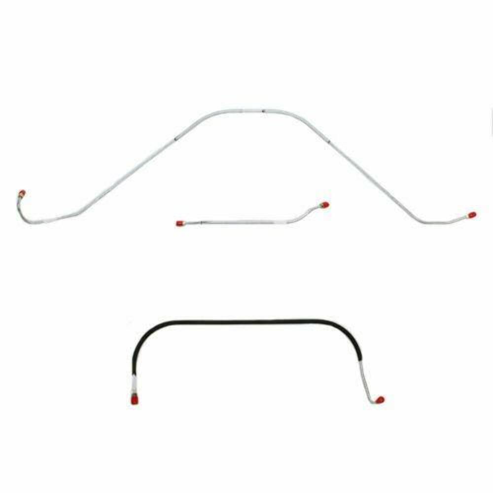 1957 Ford Thunderbird Front Brake Line Kit with Power Brakes 3 Piece - SKT5702SS