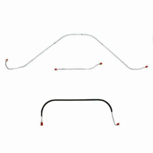 1957 Ford Thunderbird Front Brake Line Kit with Power Brakes 3 Piece - SKT5702SS