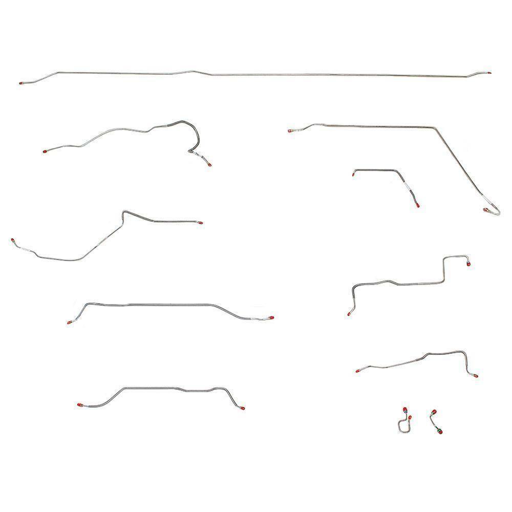 Series 1 Brake Lines For 51-55 Series 1 Short Bed Brake Lines Stainless Fine Lin