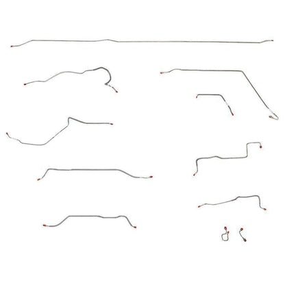 Series 1 Brake Lines For 51-55 Series 1 Short Bed Brake Lines Stainless Fine Lin