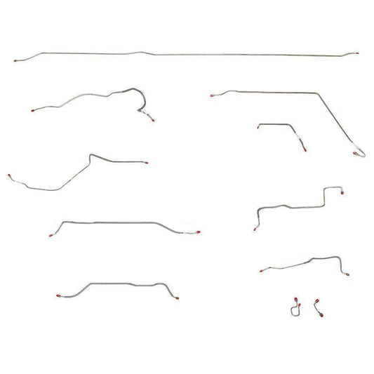 Series 1 Brake Lines For 51-55 Series 1 Short Bed Brake Lines Stainless Fine Lin