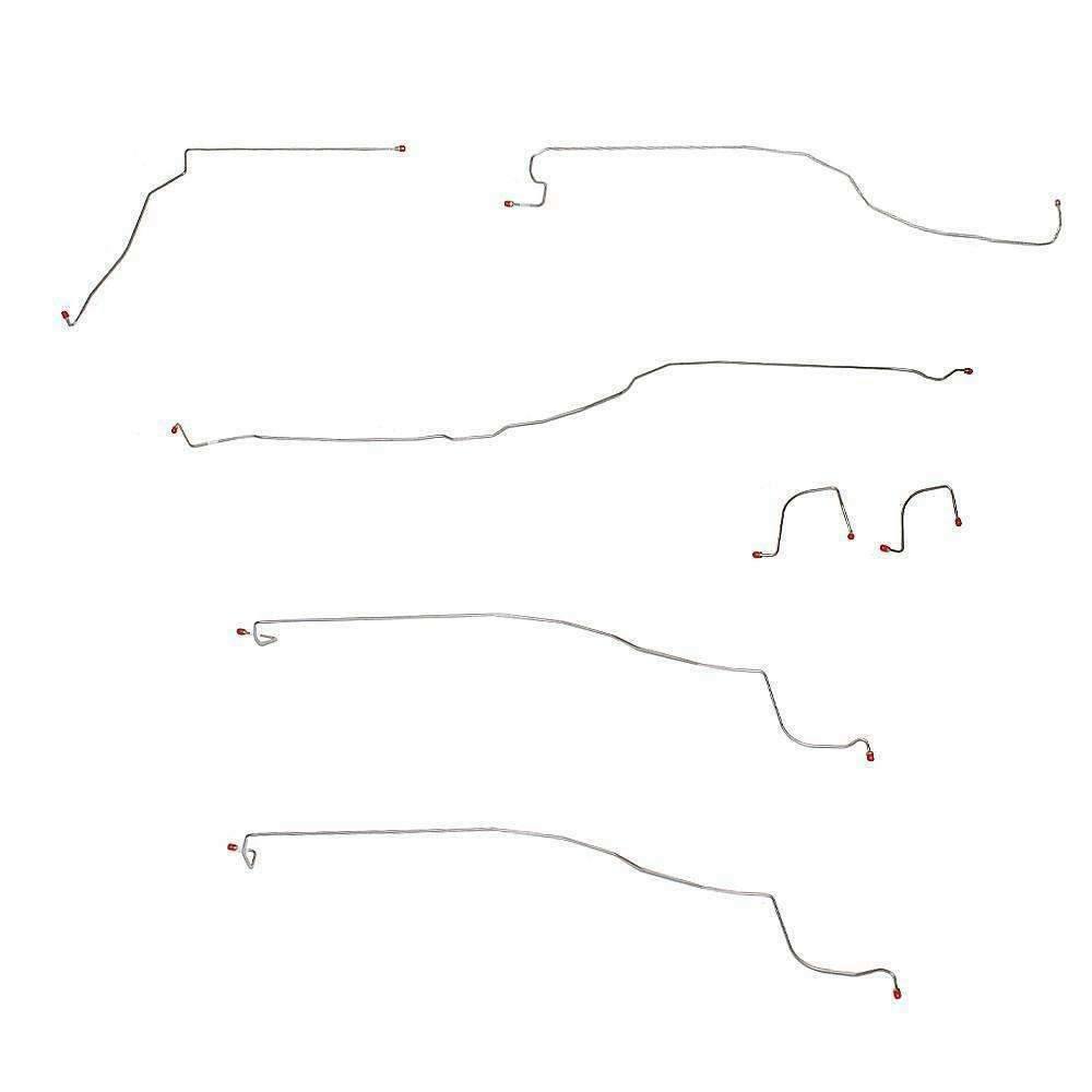 03-04 Chevrolet Silverado 1500 Front Brake Line Kit RWD Rear Disc