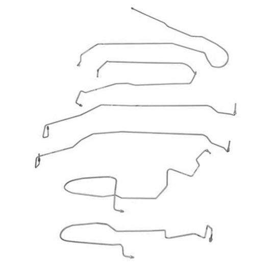 Fits 2007-18 SIlverado/Sierra 1500 Truck, Front Brake Line Kit; S/S TKT1401SS