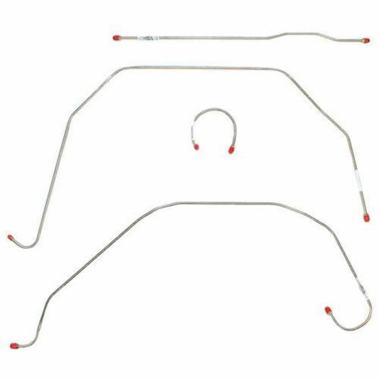 1947-50 Chevrolet Series I 1/2 Ton Front Brake Line Kit Front 4 Piece -TKT4701OM