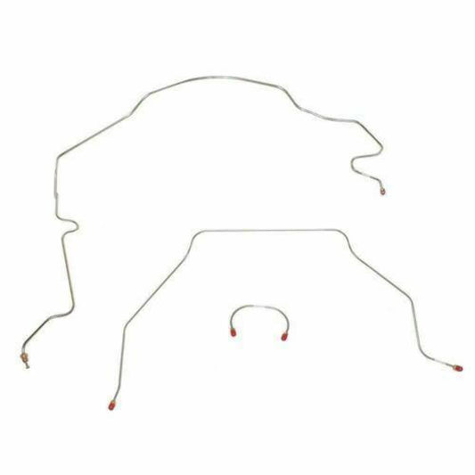 1951-1955 Chevrolet Series I 1/2 Ton Truck Front Brake Line Kit Steel TKT5101OM