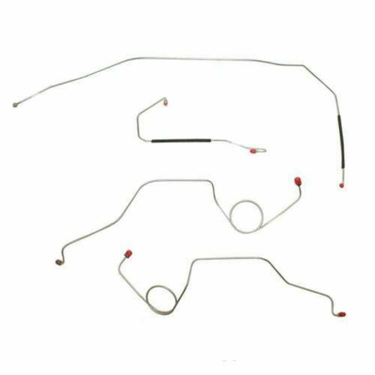 1967-1972 Ford F-100 Front Brake Line Kit 2WD Standard Drum Brakes - TKT6741SS