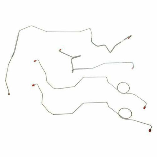 1973-74 Ford F-100 Front Brake Line Kit 2WD Power Disc Brakes - TKT7342SS