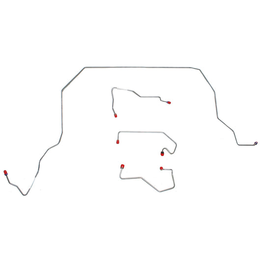 Ford, Mercury Front Brake Line Kit; Fine Lines-TKT9743SS