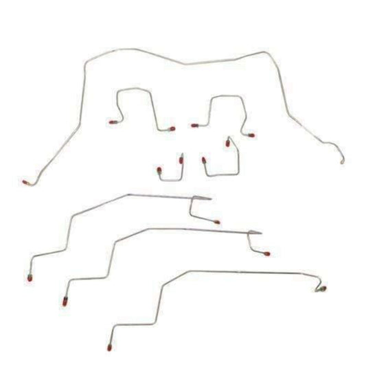 98-02 Dodge Ram 2500 Front Brake Line Kit 4WD AWABS Stainless Steel WKT9808SS