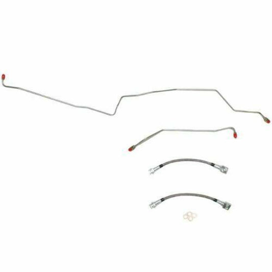 2003-05 Jeep Liberty Rear Axle Lines No-ABS Rear Brake Line Stainless WRA0242SS